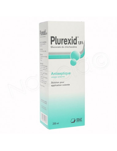 Plurexid 1.5% Antiseptique Solution pour application cutanée. 250ml - Pharmacie en ligne