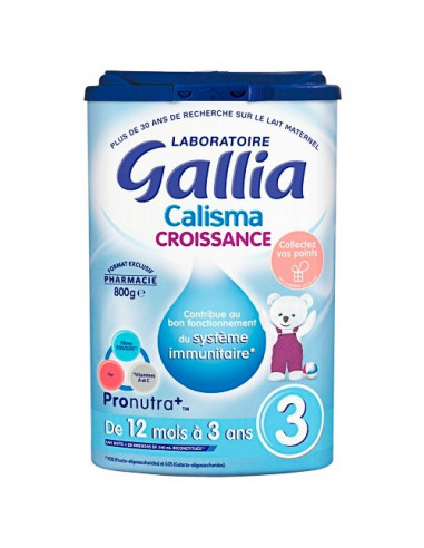 Gallia Calisma 3 Croissance Lait en poudre 12 mois-3 ans. 800g