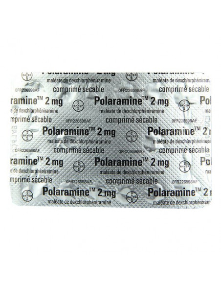 Polaramine 2 mg 20 comprimés  - 3