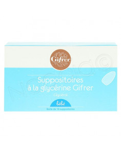 Gifrer suppositoires à la glycérine bébé 10 suppo