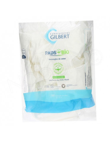 GILBERT Carré bio de coton bébé Sachet de 180 - Archange-pharma