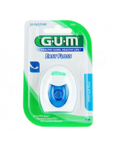 Gum easy floss fil dentaire espace dentaire serré 30m