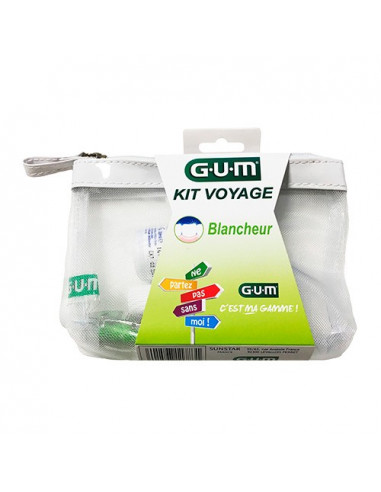 Gum Kit Voyage Blancheur - trousse de voyage idéale pour les déplacements