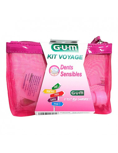 Gum Kit Voyage Dents Sensibles - trousse de voyage idéale pour les déplacements