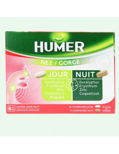 Humer Nez Gorge Jour Nuit Complément alimentaire. 15 comprimés