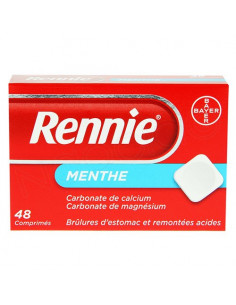 Rennie 48 comprimés menthe à croquer/sucer