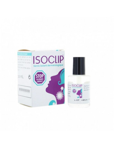 Isoclip Vernis Isolant Dermatologique - allergie de contact. 10ml -