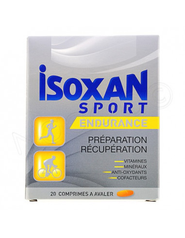 Isoxan Sport Endurance Préparation Récupération. 20 comprimés