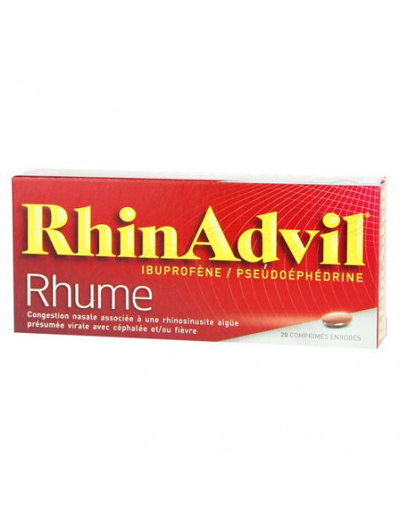 RhinAdvil Rhume. 20 comprimés enrobés