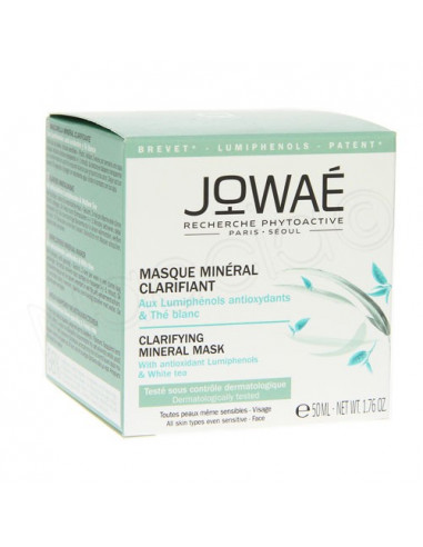 Jowaé Masque Minéral Clarifiant toutes peaux même sensibles. 50ml-