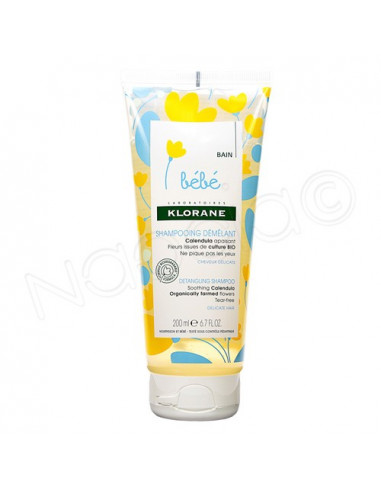 Klorane Bébé Shampooing Démêlant Cheveux Délicats. 200ml - ne pique pas les yeux