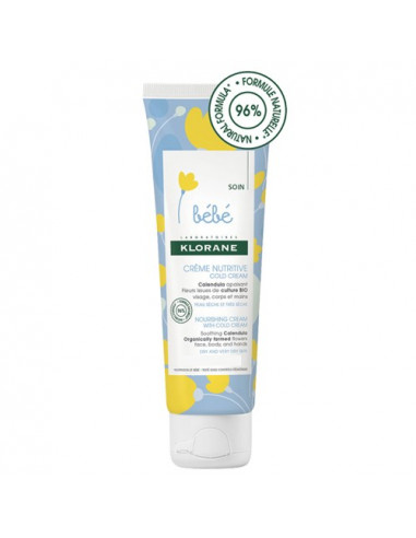 Klorane Bébé Crème Nutritive Cold Cream Peaux Sèches et Très Sèches. 40ml