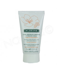 Klorane Crème Dépilatoire Apaisante Visage & Zones Sensibles. 70ml