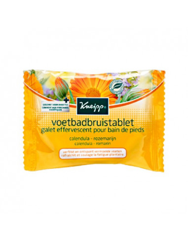 Kneipp Galet effervescent pour le bain de pieds huiles essentielles de Calendula & Romarin