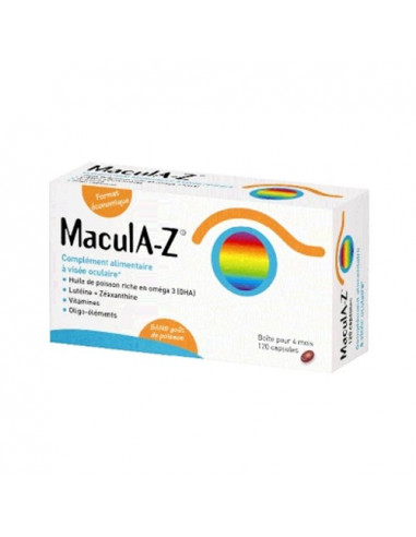 MaculA-Z Complément Alimentaire à Visée Oculaire. 120 capsules