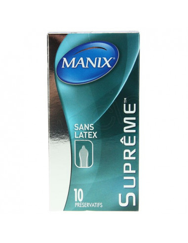 MANIX SUPREME Sans Latex Préservatif lubrifié. Boîte de 10 - ACL 4787474