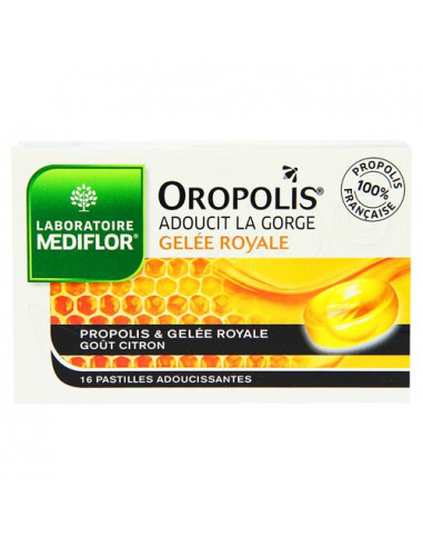Oropolis Coeur Liquide Gelée Royale. 16 pastilles goût citron
