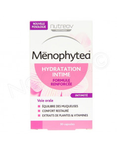 Ménophytea Hydratation Intime Formule Renforcée. 30 capsules