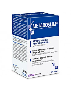 Metaboslim Spécial Graisse Abdominale 50+. 90 gélules - syndrome métabolique 50 ans et +