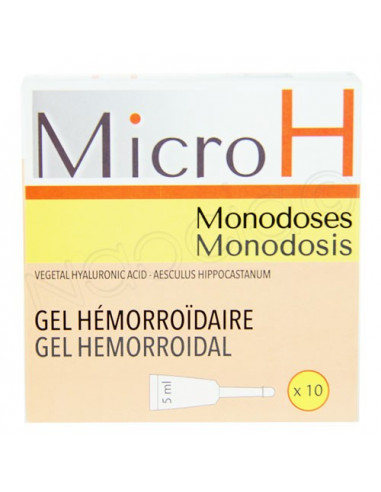 Micro H Monodoses Gel Hémorroïdaires. x10