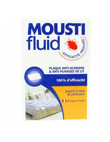 Moustifluid Plaque anti-acariens et punaises de lit