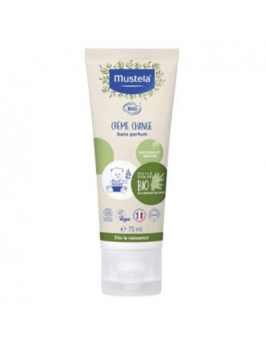 Mustela Crème Change Bio sans parfum. 75ml