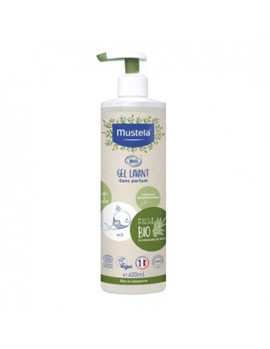 Mustela Gel Lavant Bio sans parfum. 400ml