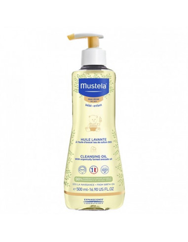 Mustela Huile Lavante Bébé Peau Sèche. 500ml