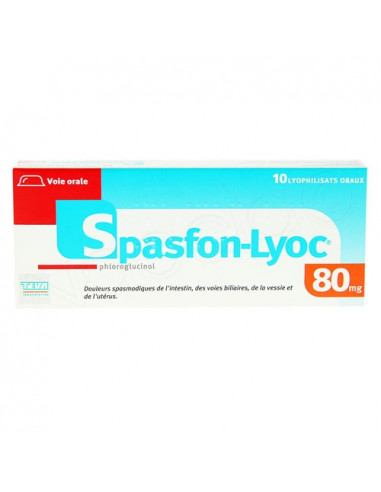 Spasfon Lyoc 80mg. 10 Lyophilisats oraux
