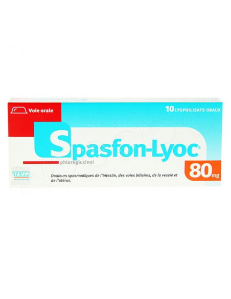 Spasfon Lyoc 80mg. 10 Lyophilisats oraux