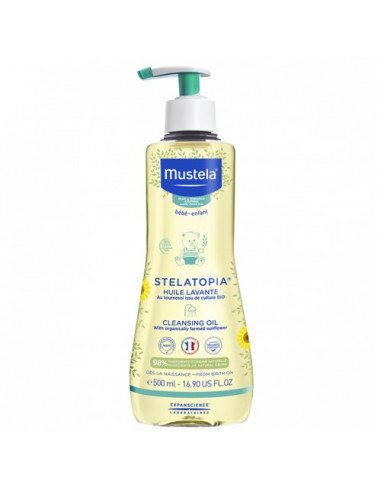 Mustela Stelatopia Huile Lavante Bébé. 500ml