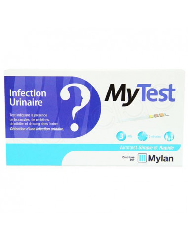 MyTest Infection urinaire Autotest de Détection d'une infection urinaire. x3 kits