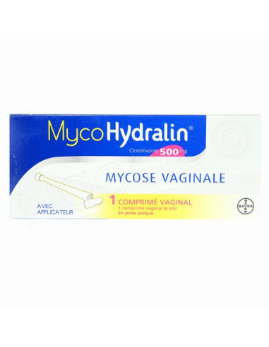 Mycohydralin 500mg mycose vaginale 1 comprimé vaginale