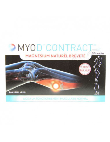 Myod'Contract Magnesium naturel breveté. 30 capsules