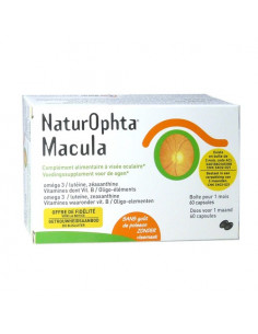 NaturOphta Macula complément alimentaire à visée oculaire. 60 capsules -