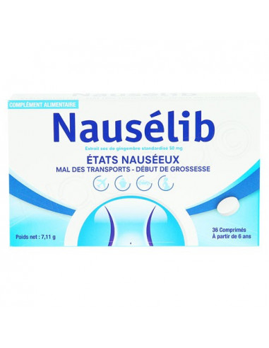 Nausélib états nauséeux 36 comprimés