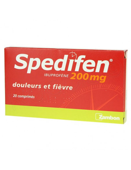 Spedifen 200mg Ibuprofène Douleurs et fièvre 20 comprimés