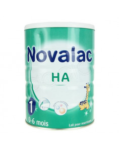 NOVALAC HYPOALLERGENIQUE Aliment lacté 1er âge. Boîtes de 800g - ACL 7865097