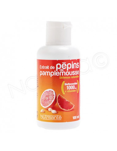 Nutrisanté Extrait de Pépins de Pamplemousse Liquide défenses naturelles. 100ml