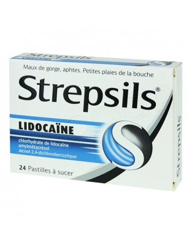 strepsils pastilles lidocaïne soulage les maux de gorge, les