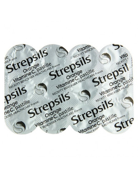 Strepsils Orange Vitamine C 24 pastilles à sucer Strepsils - 3