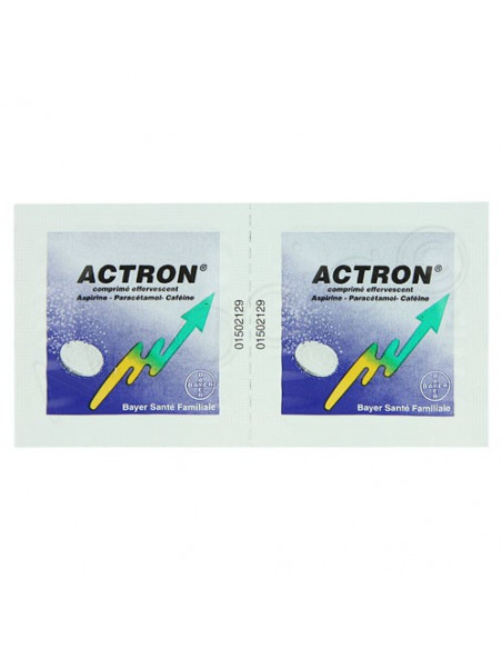 Actron Aspirine Paracétamol Caféine 30 comprimés effervescents  - 2