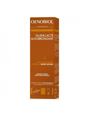 Oenobiol Autobronzant Fluide Lacté visage et corps. 100ml