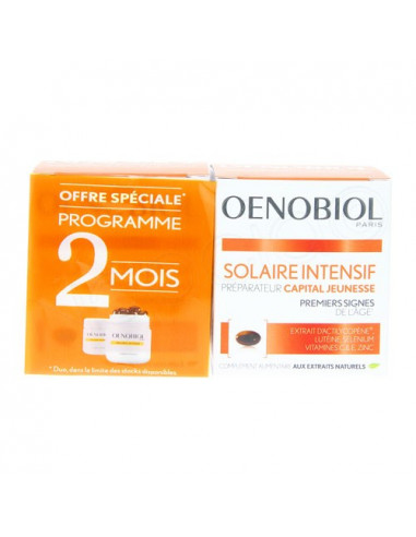Oenobiol Solaire Intensif Préparateur Capital Jeunesse. Lot 2x30 capsules