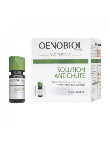 Oenobiol Solution Antichute stimule la croissance des cheveux. 12 flacons de 5ml -