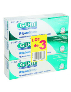 Offre Gum Sunstar Dentifrice Original White. 3x75ml