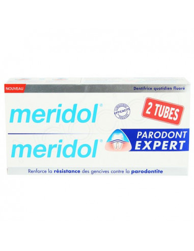 Offre Meridol Parodont Expert Dentifrice Gencives. Lot 2x75ml