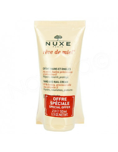 Nuxe Rêve de Miel Crème Mains et Ongles. Lot 2x50ml