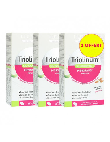 Offre Triolinum silhouette Ménopause 3 mois. 3x30 capsules