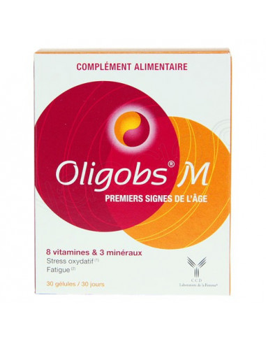 Oligobs M Complément Alimentaire Premiers Signes de l'âge. 30 gélules
